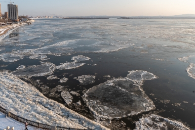 Ледостав на Амуре Елена Герасевич