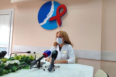 Главный врач Иркутского областного центра СПИД Юлия Плотникова ИА IrkutskMedia