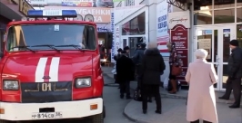 Дом обуви горел на улице Урицкого в Иркутске РИА Irkutskmedia