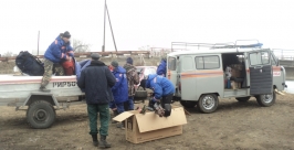 Спасатели МЧС взорвали лед на реке в Зиминском районе Приангарья  Пресс-служба ГУ МЧС по Иркутской области