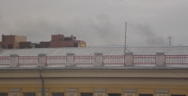 Заброшенный пионерский лагерь горел в мкр Первомайском Иркутска час назад Тимур Балашов