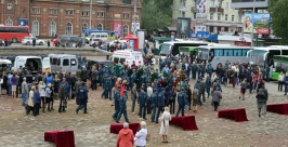 Панихида по погибшим в авиакатастрофе МИ-8 прошла в Иркутске сегодня РИА Irkutskmedia