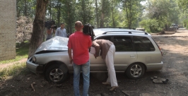 Пьяный автомобилист чуть не сбил спикера Думы Иркутска и журналистов РИА IrkutskMedia