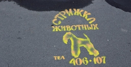 Трафаретная реклама Мария Оленникова