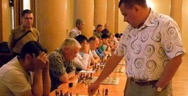 Игру на 12 досках с шахматистами Приангарья провел четырехкратный олимпийский чемпион Пресс-служба администрации Ангарска