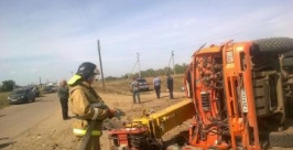 Пассажир автокрана погиб в результате опрокидывания в Усольском районе в Иркутской области Пресс-служба ГУ МЧС по Иркутской области