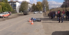 Автомобиль наехал на мотоцикл с двумя несовершеннолетними в Иркутске Пресс-служба ГУ МВД по Иркутской области