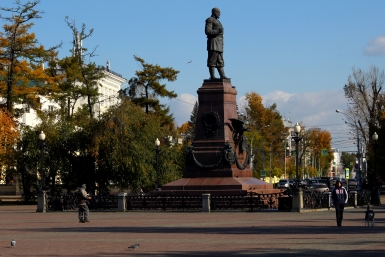 Памятник Александру третьему в Иркутске Юлия Ушакова, ИА IrkutskMedia