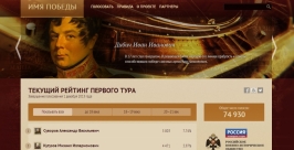 Лучшего полководца России могут выбрать жители Иркутской области Скриншот с сайта проекта &quotИмя Победы&quot