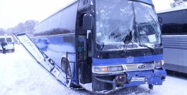 ДТП с двумя пассажирскими автобусами произошло в Ангарске Иркутской области  Пресс-служба ГУ МВД России по Иркутской области 