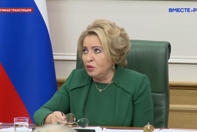 Спикер Совфеда Валентина Матвиенко скриншот трансляции