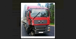 &quotХонда&quot протаранила автопоезд на федеральной трассе в Иркутской области скриншот с сайта ГУ МВД