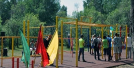 Спортплощадку открыли на острове Юность Мария Оленникова, IrkutskMedia