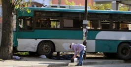 Автобус врезался в бетонную стену  Мария Оленникова, IrkutskMedia