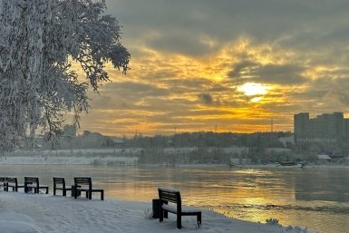Иркутск, закат в Иркутске Ушакова Юлия, ИА IrkutskMedia
