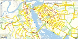 Скриншот &quotЯндекс-пробки&quot Скриншот с сайта http://maps.yandex.ru/traffic 