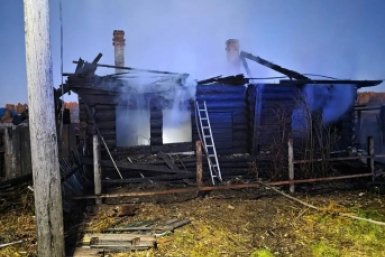 Место пожара СУ СКР по Иркутской области