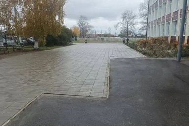 В селе Кимильтей Зиминского района благоустроили школьный двор по проекту ЕР Администрация Зиминского района