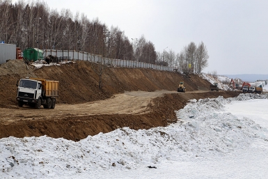 Работы по берегоукреплению Иркутского водохранилища Оленникова Мария, IrkutskMedia