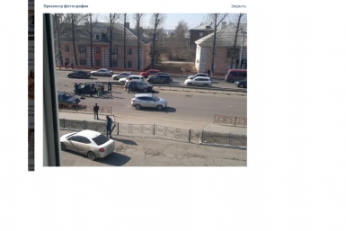 На пересечении Байкальской и Донской в Иркутске столкнулись две иномарки  Скриншот страницы ДТП38RUS
