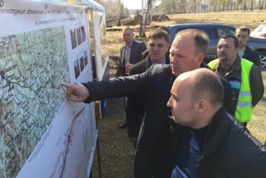 Начальник Управления проектирования и строительства автомобильных дорог Федерального дорож Фото пресс-службы ФКУ Упрдор &quotПрибайкалье&quot