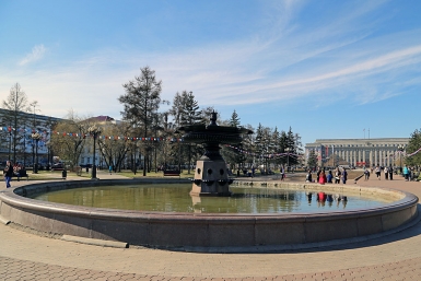 Фонтан в сквере Кирова Мария Оленникова, IrkutskMedia