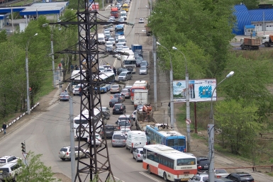 Вид на аварию с возвышения Иван Стрельцов