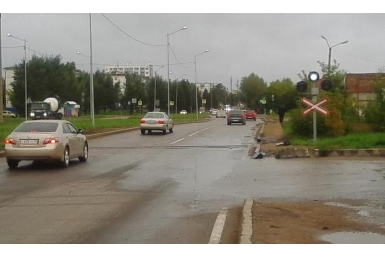 Нарушитель ПДД погиб при столкновении автомобиля с тепловозом на трассе в Приангарье Фото отдела пропаганды УГИБДД по Иркутской области