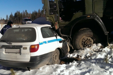 Двое мужчин погибли в ДТП с КАМАЗом в Прибайкальском районе Бурятии Пресс-служба МВД по РБ