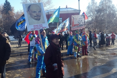 Митинг 7 ноября в Иркутске  Ольга Кишаковская, PrimaMedia 