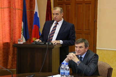 Сергей Левченко и Александр Битаров Мария Оленникова. ИА IrkutskMedia
