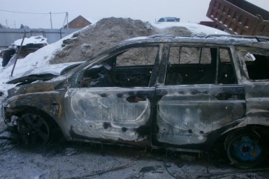 Очередной автомобиль сожгли в Иркутской области 16 ноября Пресс-служба ГУ МЧС по Иркутской области