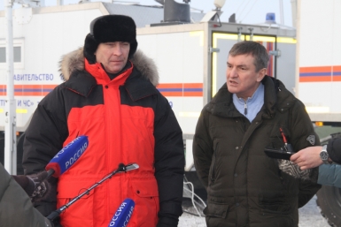 Владимир Степанов и Александр Битаров Пресс-служба ГУ МЧС России