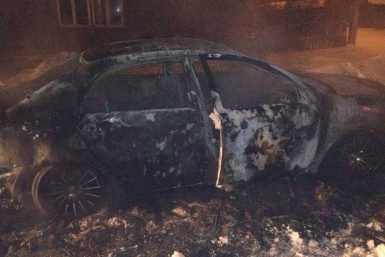Автомобиль сгорел на улице Напольной Пресс-служба ГУ МЧС региона