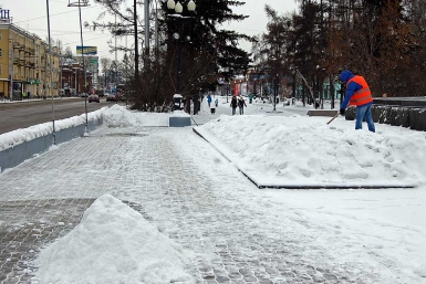 Борьба со снегом Мария Оленникова, IrkutskMedia