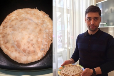 Александр Якубовский приготовил блины на молоке Жена Александра Якубовского Ольга
