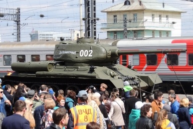 Агитпоезд &quotАрмия Победы&quot прибыл в Иркутск 1 мая Лучкин Виктор, IrkutskMedia