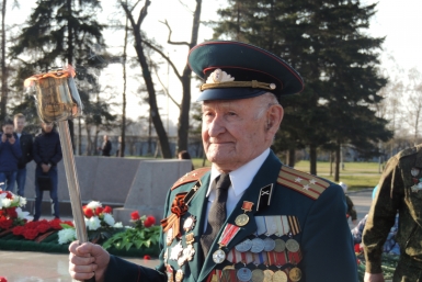 Акция &quotПламя гордости за Победу&quot прошла в Иркутске Лучкин Виктор, IrkutskMedia