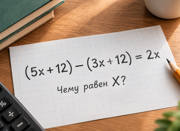 Чему равен X? Легкая задачка уровня 5-го класса с подвохом - попробуй решить с 1 попытки
