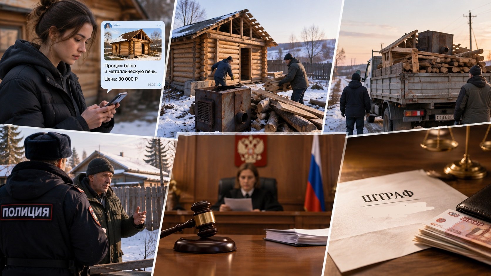 Девушку оштрафовали за продажу бани и печи перед Новым годом в Нижнеудинске Сгенерировано нейросетью