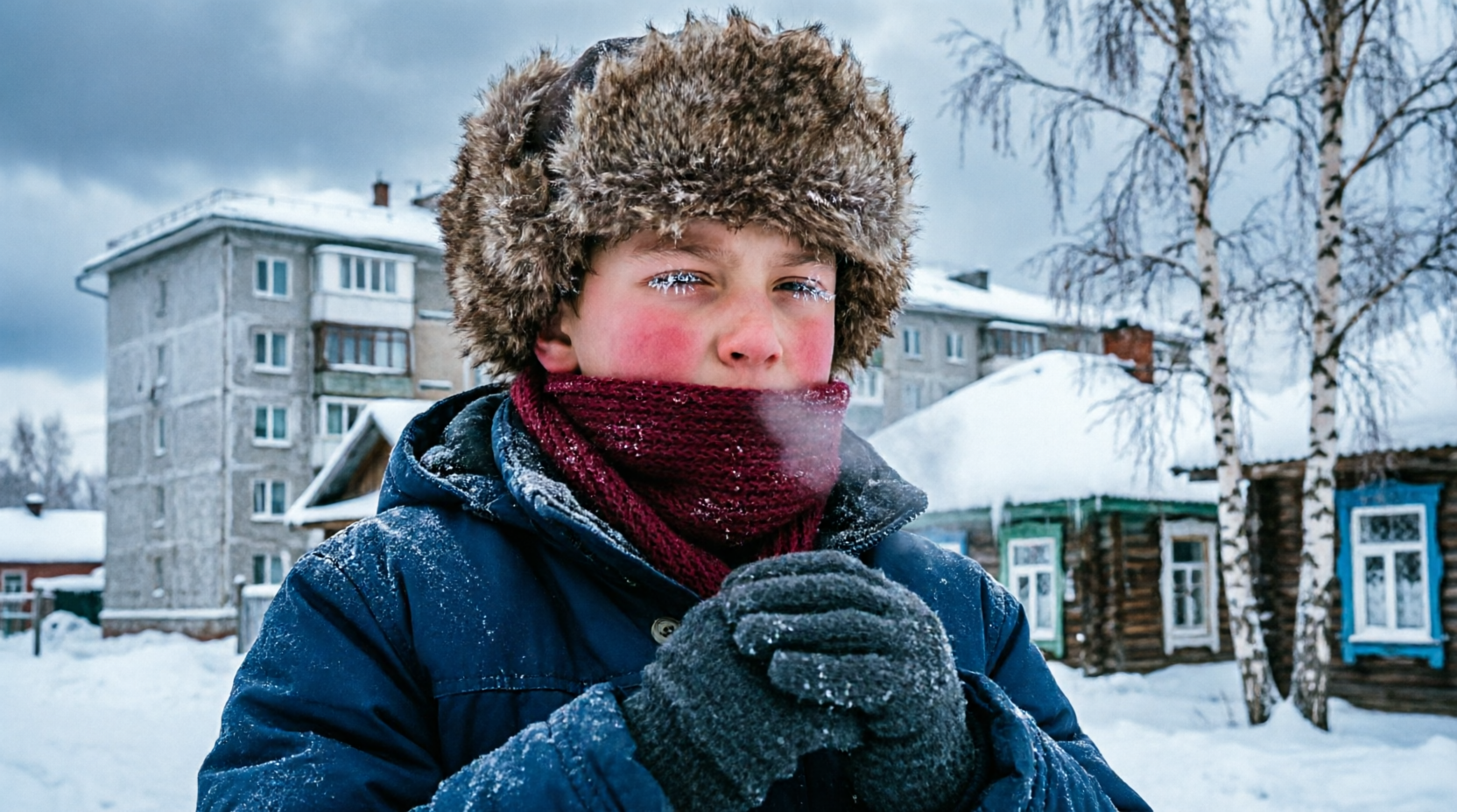 Снег, метели и лютые морозы до -31°С: о погоде в Иркутской области на выходных создано при помощи ИИ